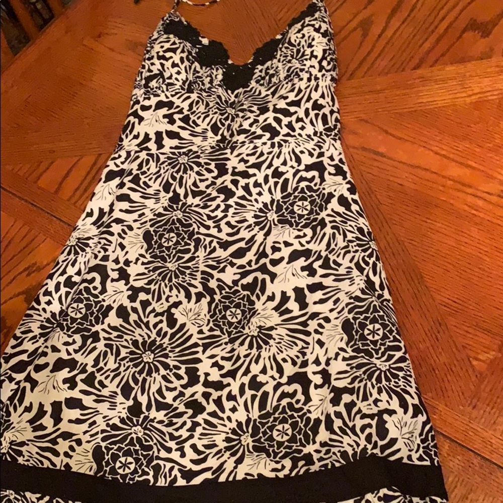 Black & White Midi Dress